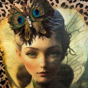 One-of-a-Kind Recycled Animal Print Jacket.